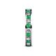 5 - Celina 2.70 mm Round Emerald and Diamond Eternity Band 