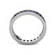 5 - Celina 2.70 mm Round Blue Sapphire Eternity Band 