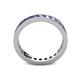 5 - Celina 2.70 mm Round Tanzanite Eternity Band 