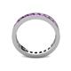 5 - Celina 2.70 mm Round Amethyst Eternity Band 