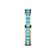 6 - Celina 2.70 mm Round Blue Topaz Eternity Band 