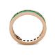 5 - Celina 2.70 mm Round Emerald Eternity Band 