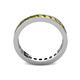 5 - Celina 2.70 mm Round Yellow Diamond Eternity Band 