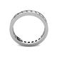 5 - Celina 2.70 mm Round White Sapphire Eternity Band 