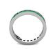 5 - Celina 2.70 mm Round Emerald Eternity Band 