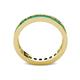 5 - Celina 2.70 mm Round Emerald Eternity Band 