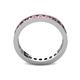5 - Celina 2.70 mm Round Pink Tourmaline Eternity Band 