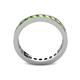 5 - Celina 2.70 mm Round Peridot Eternity Band 