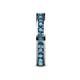 6 - Celina 2.70 mm Round London Blue Topaz Eternity Band 