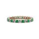 1 - Joyce 2.70 mm Emerald and Diamond Eternity Band 