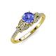 4 - Katelle Desire Tanzanite and Diamond Engagement Ring 