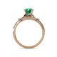 5 - Katelle Desire Emerald and Diamond Engagement Ring 