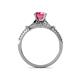 5 - Katelle Desire Pink Tourmaline and Diamond Engagement Ring 
