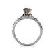 5 - Katelle Desire Smoky Quartz and Diamond Engagement Ring 