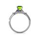 5 - Katelle Desire Peridot and Diamond Engagement Ring 