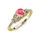 4 - Katelle Desire Pink Tourmaline and Diamond Engagement Ring 