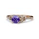 1 - Katelle Desire Iolite and Diamond Engagement Ring 