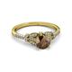 3 - Katelle Desire Smoky Quartz and Diamond Engagement Ring 