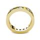 4 - Celina 3.40 mm Round Yellow and White Diamond Eternity Band 