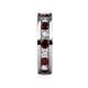 5 - Celina 3.40 mm Round Red Garnet and Diamond Eternity Band 
