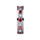 5 - Celina 3.40 mm Round Rhodolite Garnet and Diamond Eternity Band 