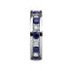 5 - Celina 3.40 mm Round Blue Sapphire and Diamond Eternity Band 