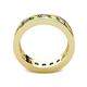 4 - Celina 3.40 mm Round Peridot and Diamond Eternity Band 