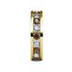5 - Celina 3.40 mm Round Smoky Quartz and Diamond Eternity Band 