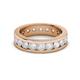 3 - Celina 3.40 mm Round White Sapphire Eternity Band 