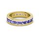 3 - Celina 3.40 mm Round Tanzanite Eternity Band 