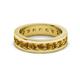 3 - Celina 3.40 mm Round Citrine Eternity Band 