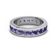 3 - Celina 3.40 mm Round Iolite Eternity Band 