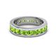 3 - Celina 3.40 mm Round Peridot Eternity Band 