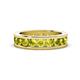 1 - Celina 3.40 mm Round Yellow Diamond Eternity Band 