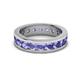 3 - Celina 3.40 mm Round Tanzanite Eternity Band 