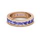 3 - Celina 3.40 mm Round Tanzanite Eternity Band 