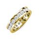 4 - Celina 3.40 mm Round White Sapphire Eternity Band 