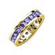 4 - Celina 3.40 mm Round Tanzanite Eternity Band 