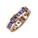 4 - Celina 3.40 mm Round Iolite Eternity Band 