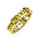 4 - Celina 3.40 mm Round Yellow Diamond Eternity Band 