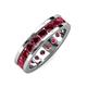 4 - Celina 3.40 mm Round Ruby Eternity Band 