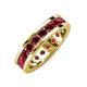 4 - Celina 3.40 mm Round Ruby Eternity Band 