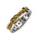 4 - Celina 3.40 mm Round Citrine Eternity Band 