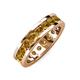 4 - Celina 3.40 mm Round Citrine Eternity Band 