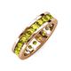 4 - Celina 3.40 mm Round Yellow Diamond Eternity Band 