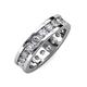 4 - Celina 3.40 mm Round Diamond Eternity Band 