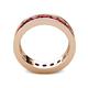5 - Celina 3.40 mm Round Ruby Eternity Band 