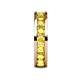 6 - Celina 3.40 mm Round Yellow Sapphire Eternity Band 