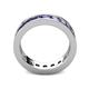 5 - Celina 3.40 mm Round Tanzanite Eternity Band 