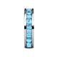 6 - Celina 3.40 mm Round Blue Topaz Eternity Band 